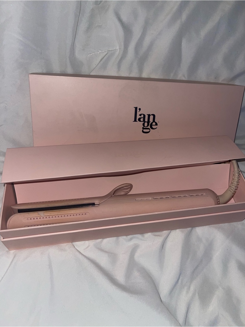 Lange Blush Pink Hair Straightener - Ceramic Flat Iron
